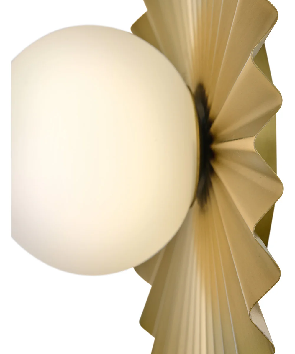 Stevie 1-Light Medium Flush Mount in Lacquered Brass - Image 5