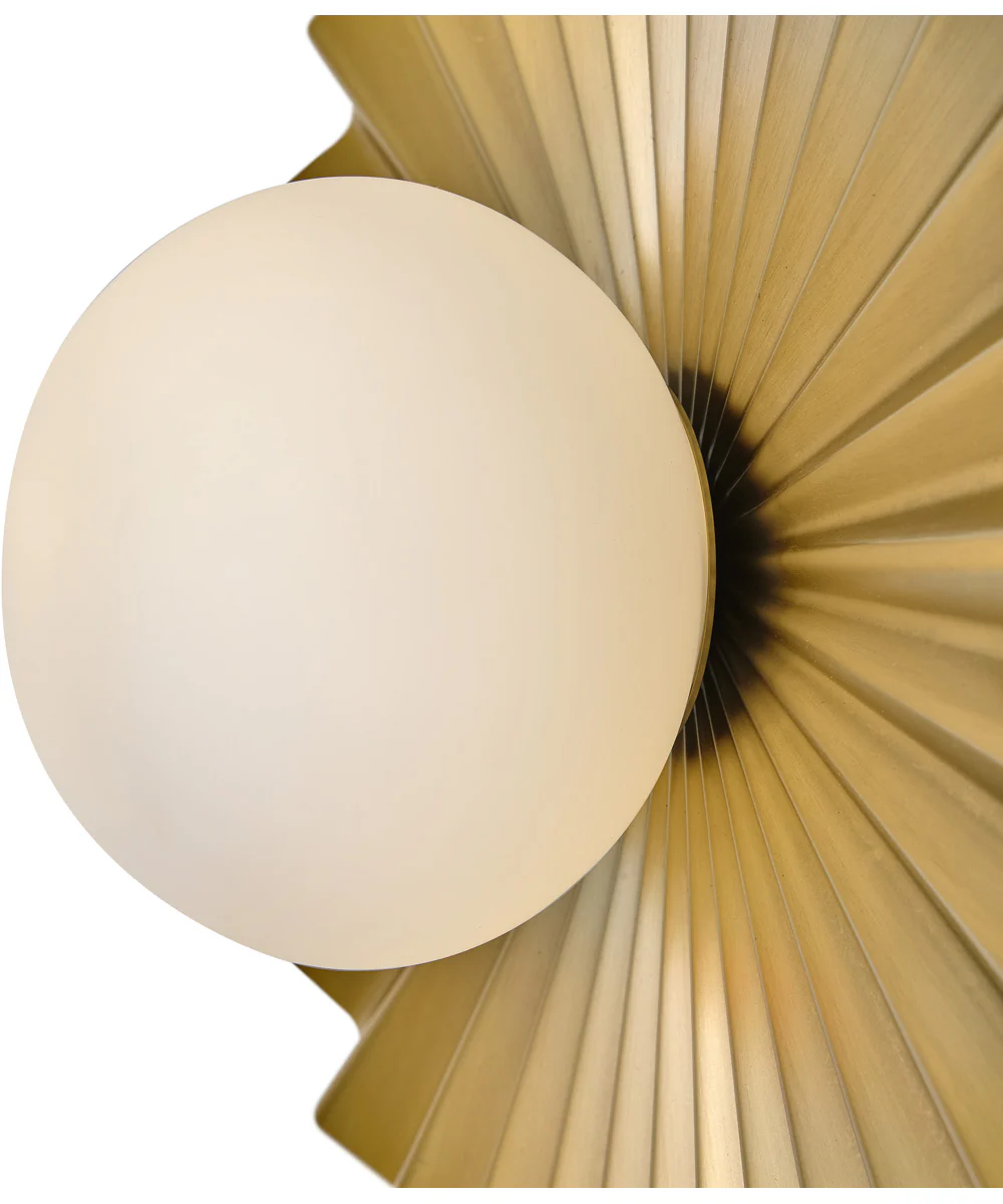 Stevie 1-Light Medium Flush Mount in Lacquered Brass - Image 6