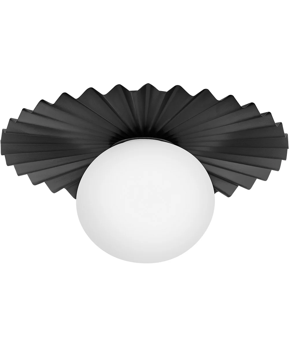 Stevie 1-Light Small Flush Mount in Black - Image 8
