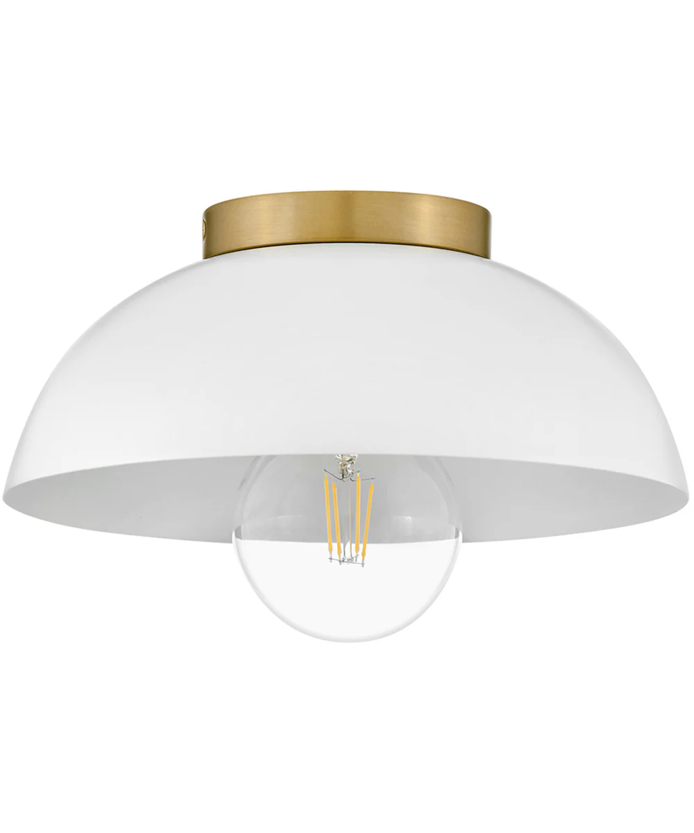 Stu 1-Light Small Flush Mount in Matte White - Image 2