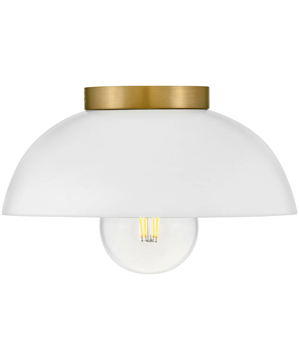 Stu 1-Light Small Flush Mount in Matte White - Image 3