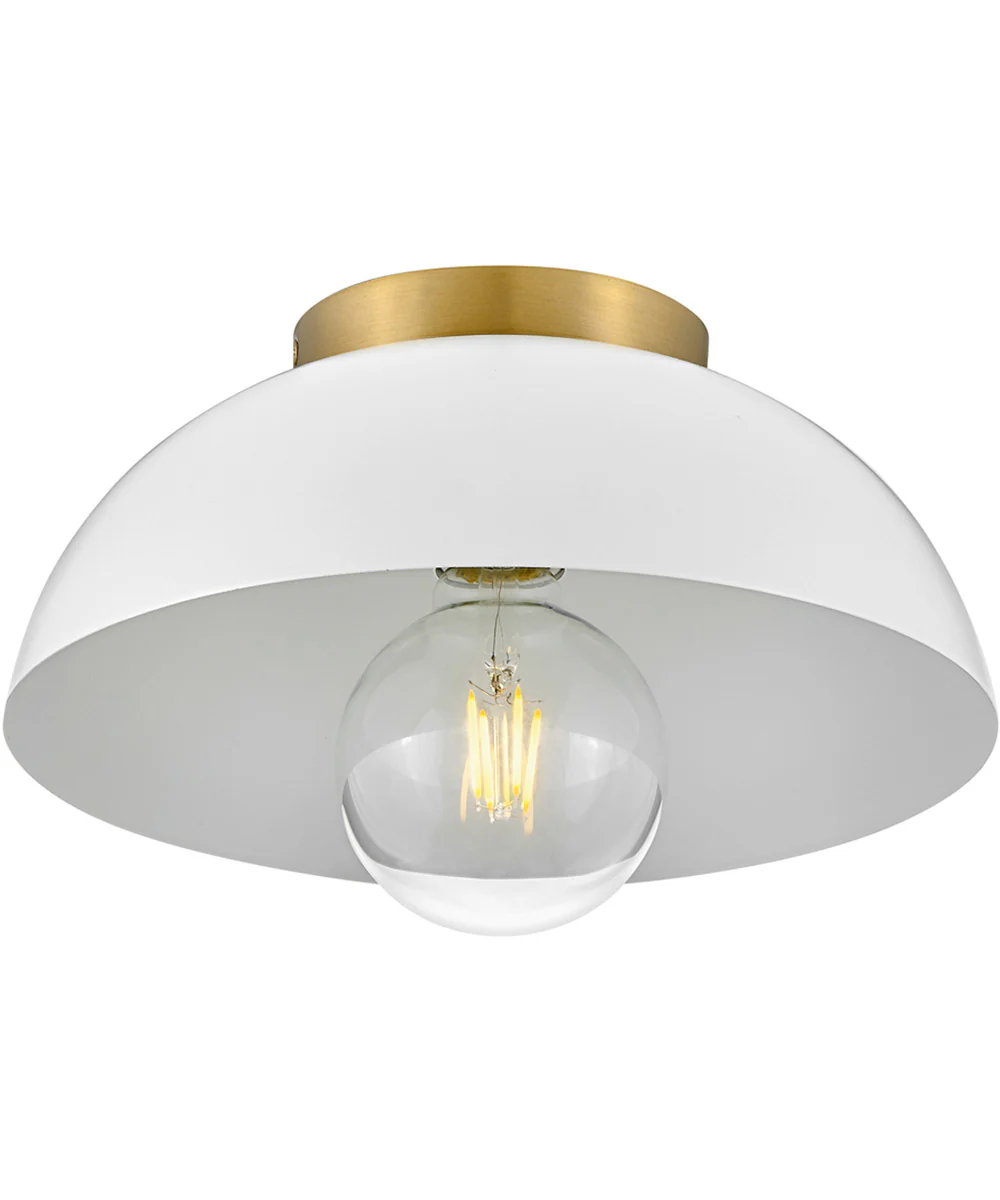Stu 1-Light Small Flush Mount in Matte White - Image 4