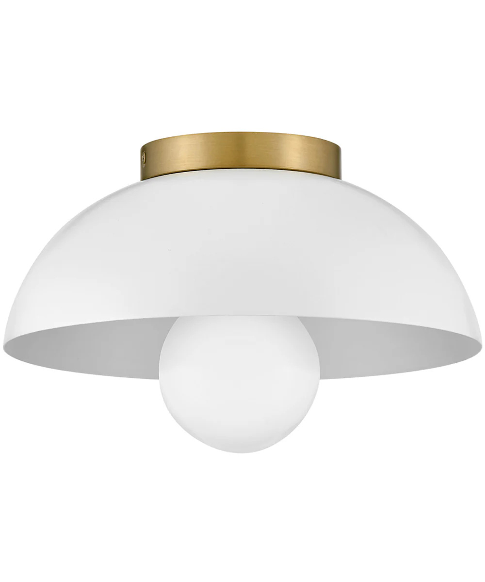 Stu 1-Light Small Flush Mount in Matte White - Image 5