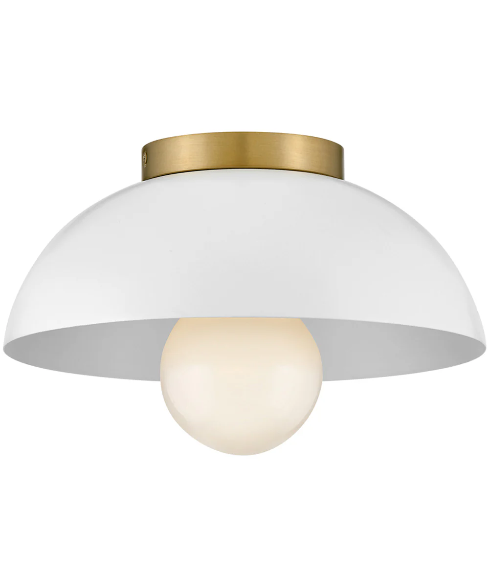 Stu 1-Light Small Flush Mount in Matte White - Image 6