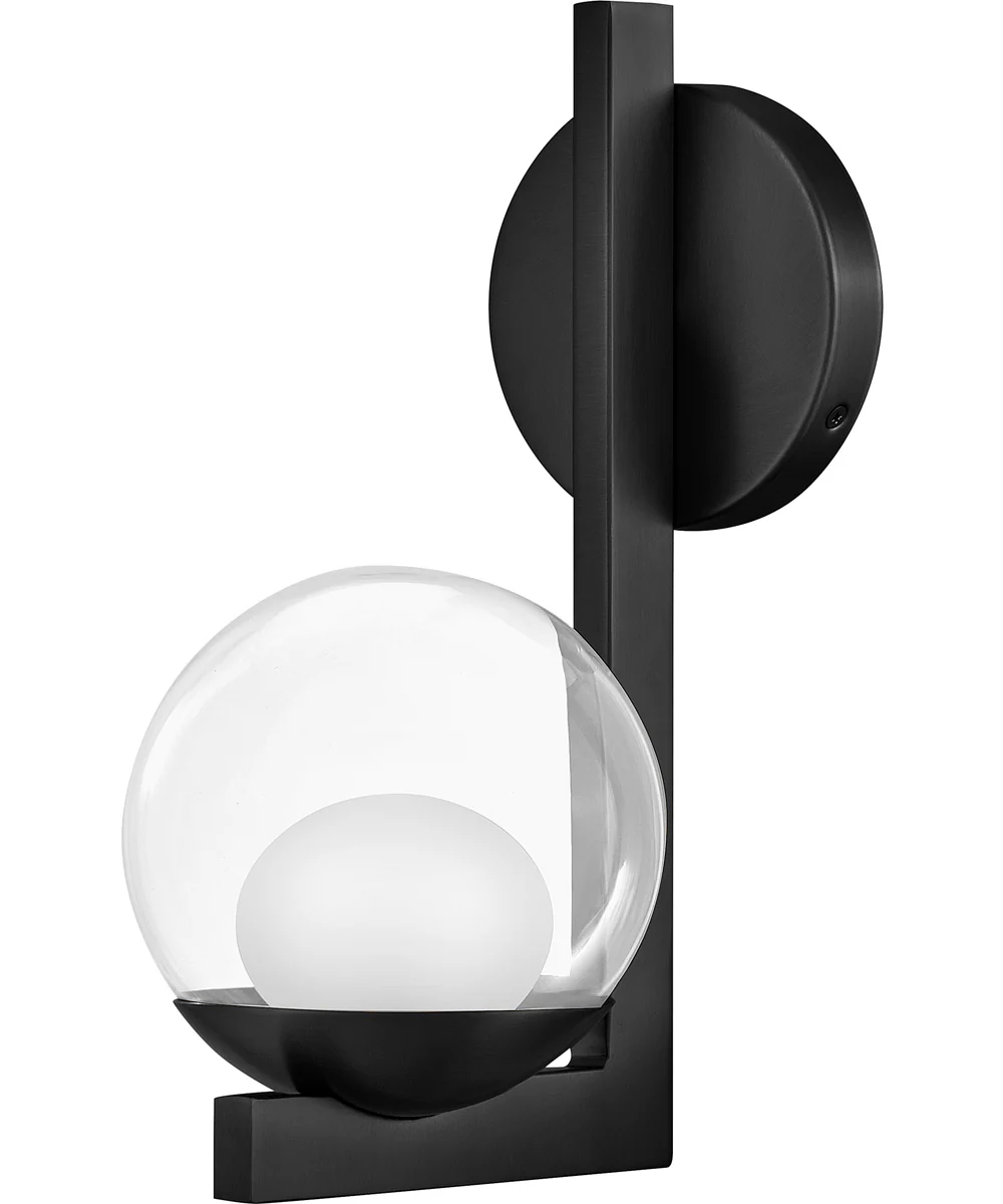 Sunni 1-Light Medium Single Light Sconce in Black - Image 2