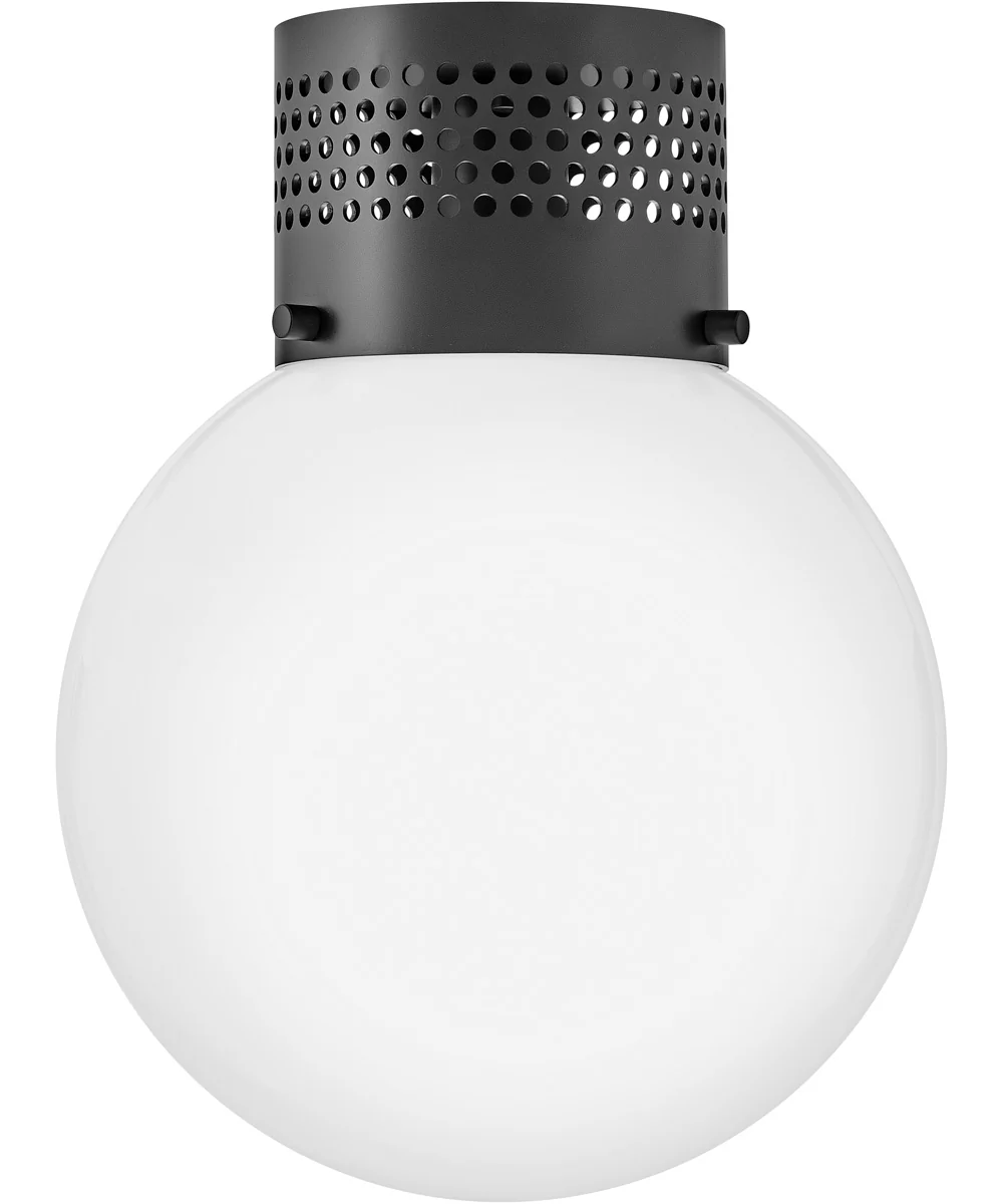 Taj 1-Light Small Flush Mount in Black - Image 4