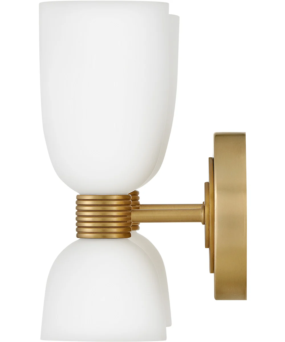 Tallulah 4-Light Small Two Light Vanity in Lacquered Brass - Image 8