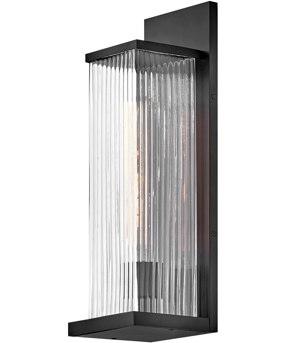 Torrent 1-Light Medium Wall Mount Lantern in Black - Image 4