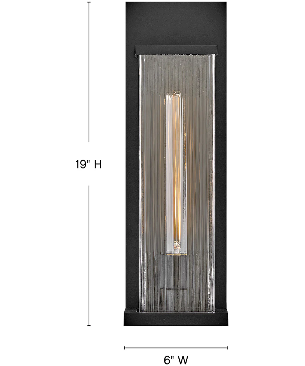 Torrent 1-Light Medium Wall Mount Lantern in Black - Image 7