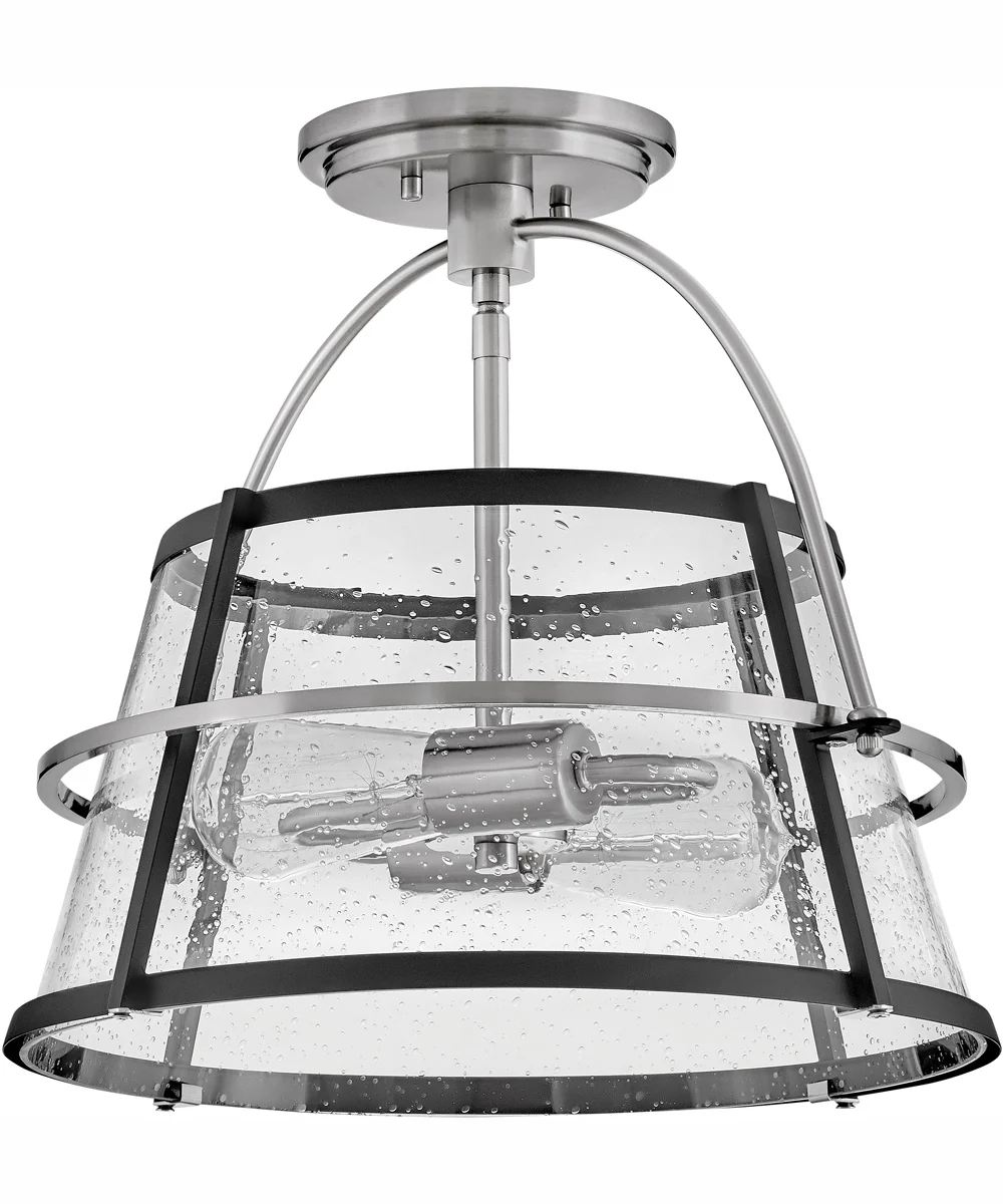 Tournon 2-Light Medium Semi-Flush Mount in Brushed Nickel - Image 2