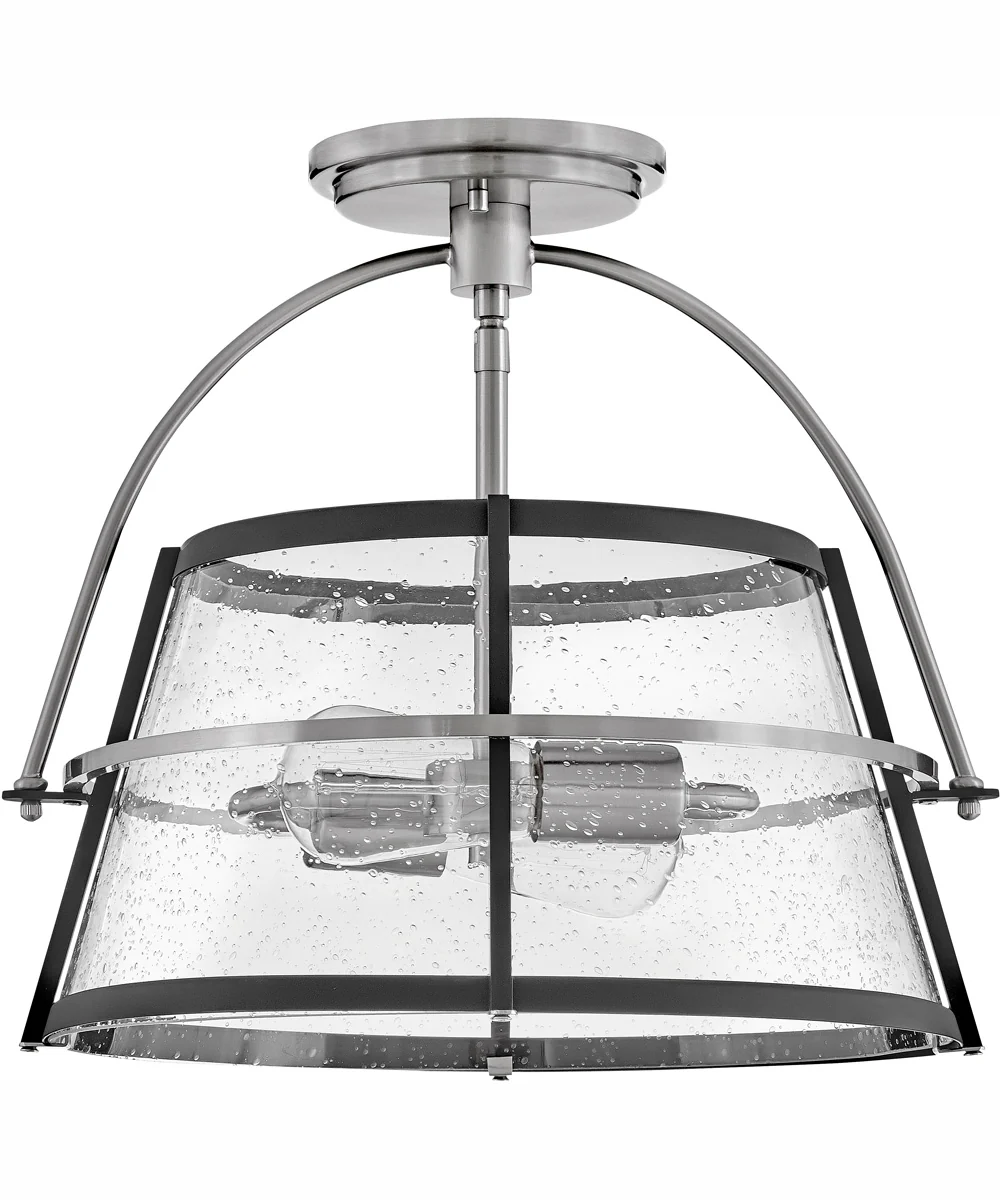 Tournon 2-Light Medium Semi-Flush Mount in Brushed Nickel - Image 4
