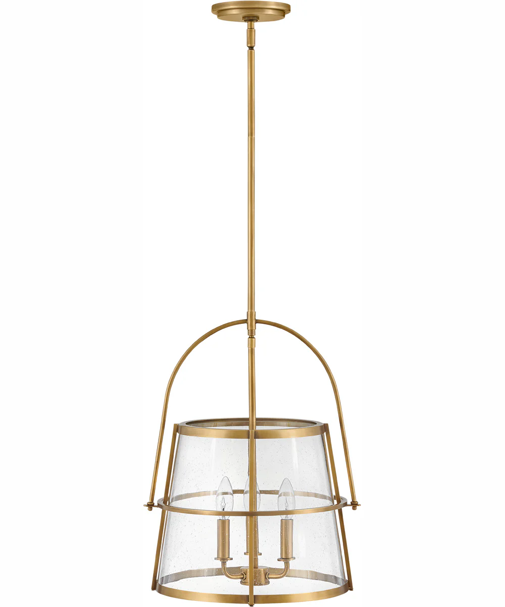 Tournon 3-Light Medium Pendant in Heritage Brass - Image 2