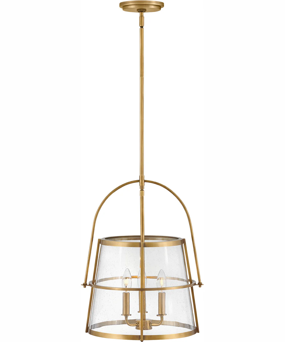 Tournon 3-Light Medium Pendant in Heritage Brass - Image 4