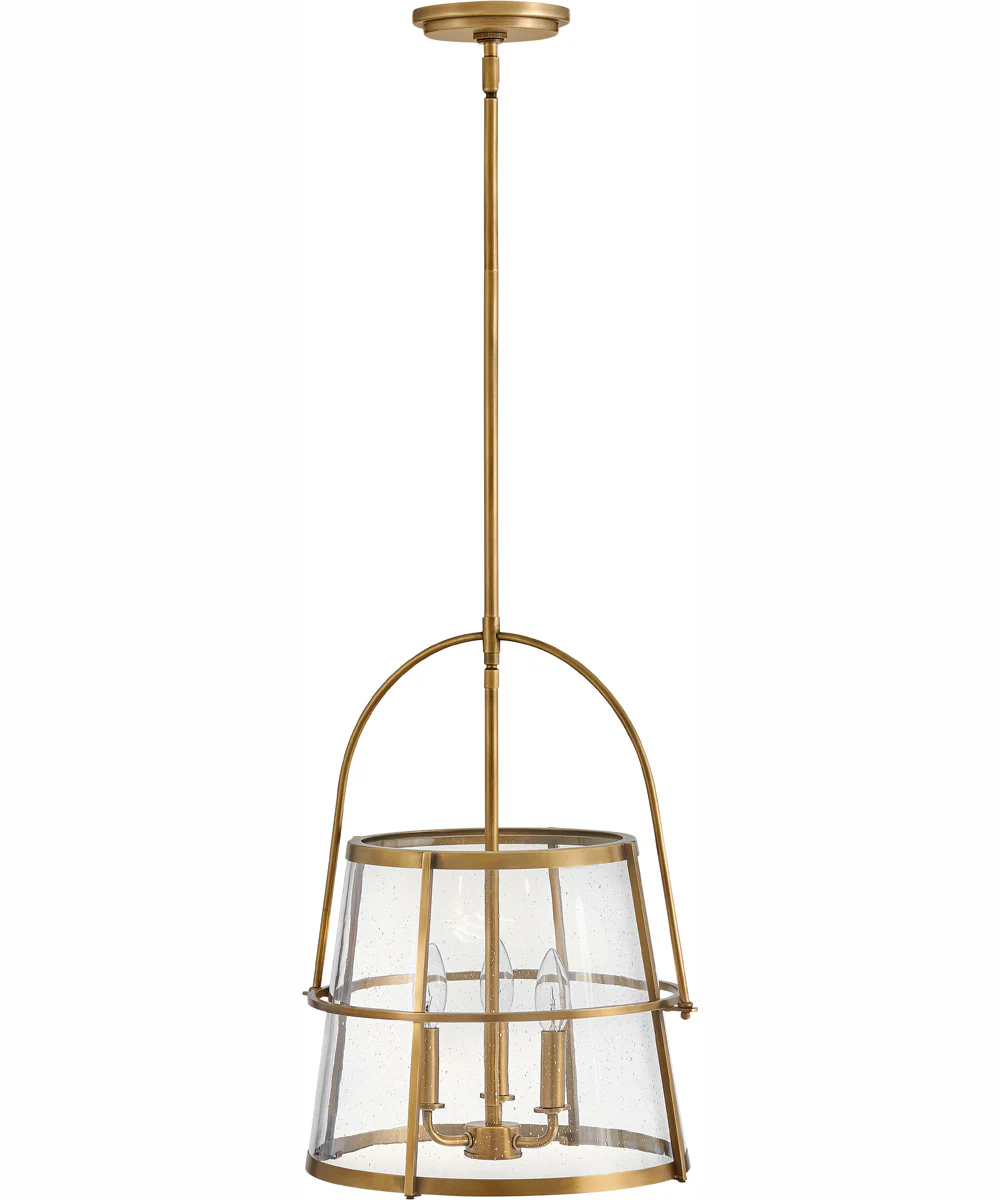 Tournon 3-Light Medium Pendant in Heritage Brass - Image 5