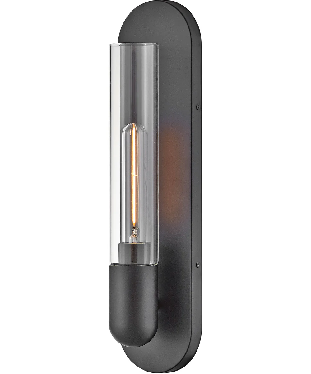 Tully 1-Light Medium Single Light Sconce in Black