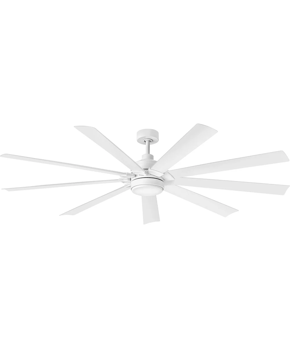 Turbine 80" LED Smart Fan Chalk White