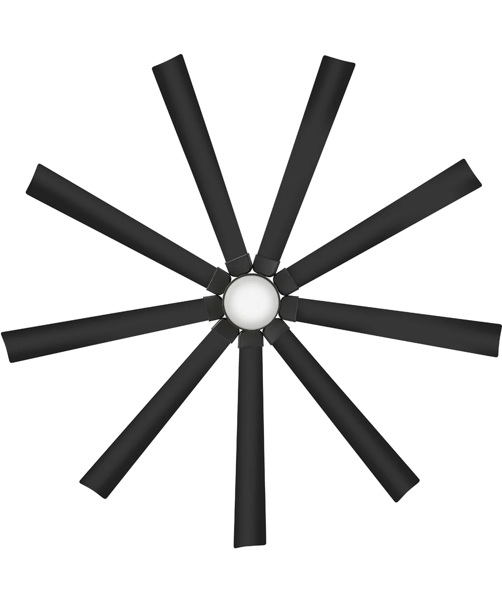 Turbine 80" LED Smart Fan Matte Black - Image 3