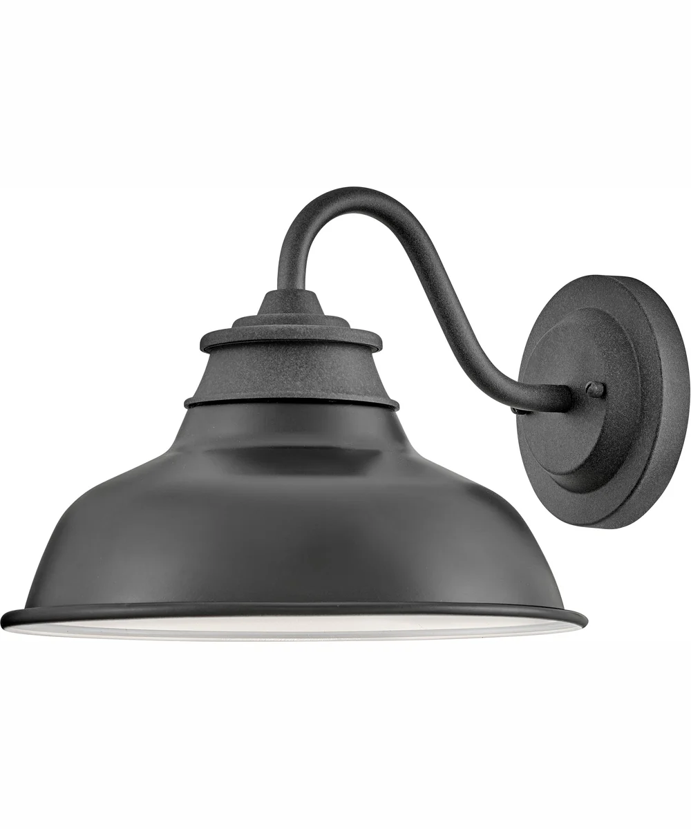 Wallace 1-Light Small Gooseneck Barn Light in Aged Zinc - Image 2