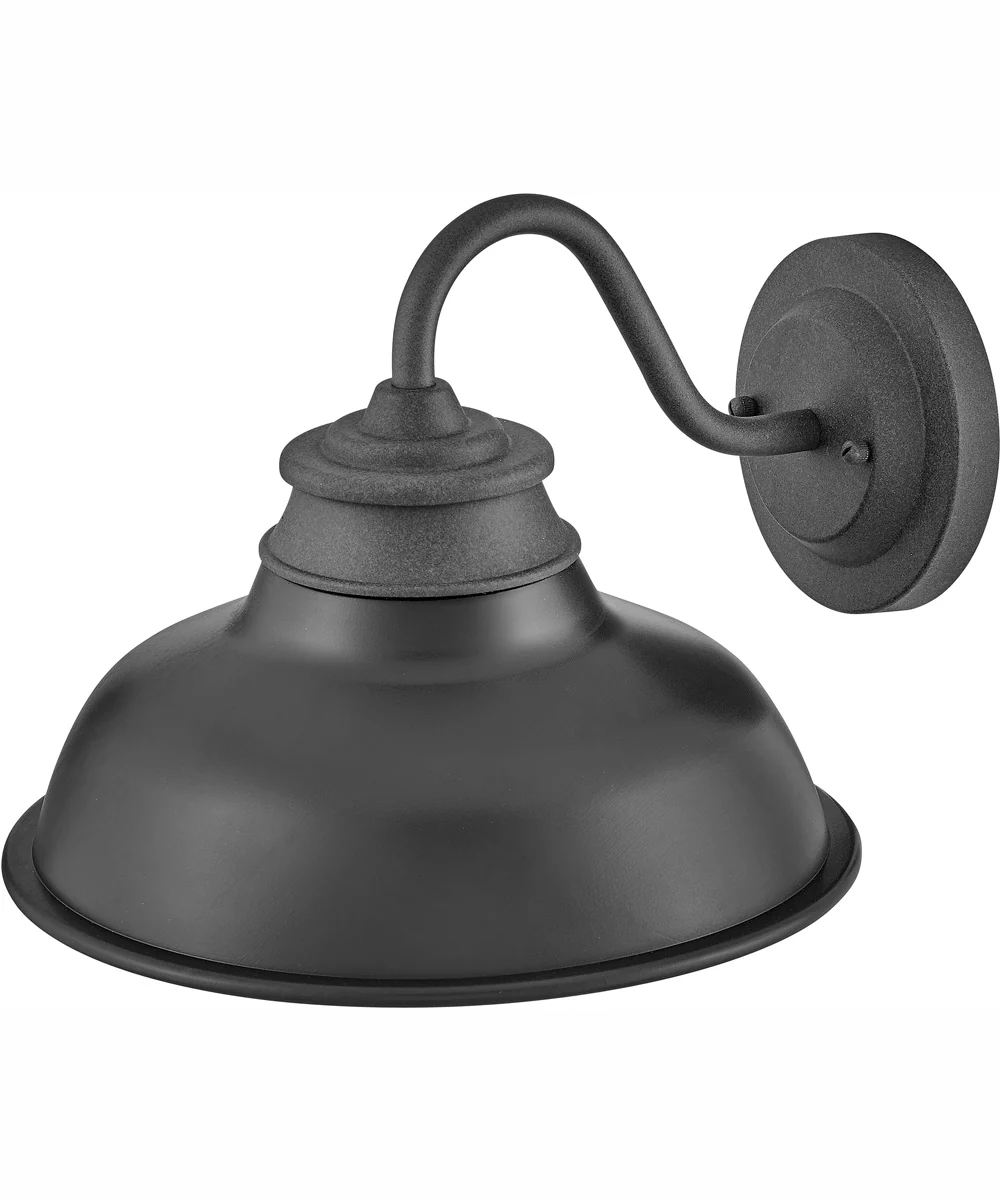 Wallace 1-Light Small Gooseneck Barn Light in Aged Zinc - Image 4