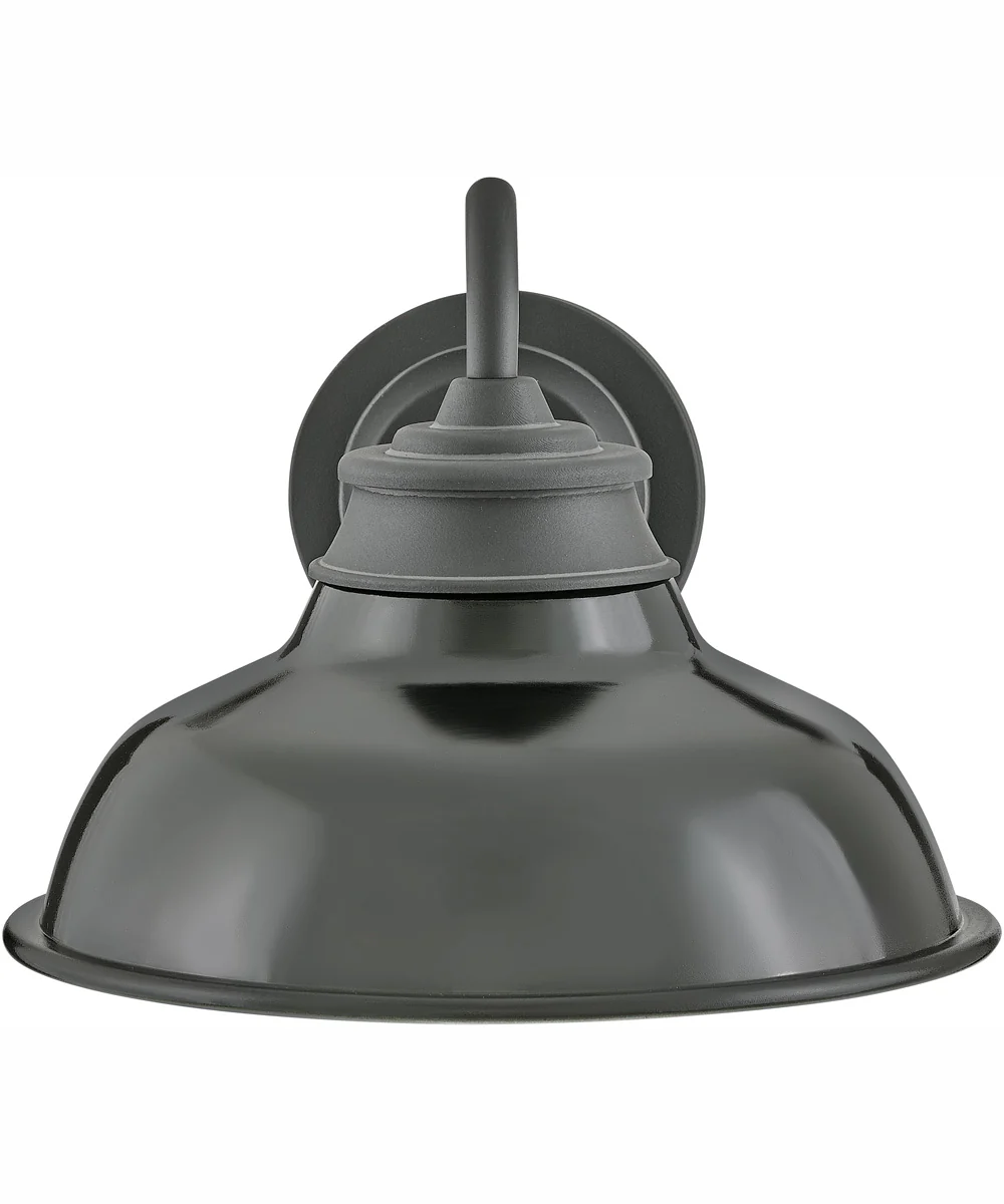 Wallace 1-Light Small Gooseneck Barn Light in Museum Black with Gloss Black accent - Image 6