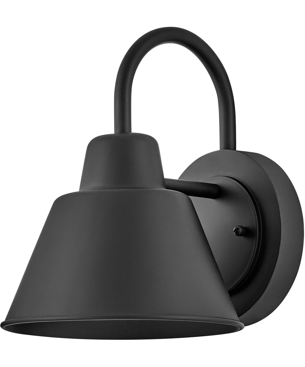 Wes 1-Light Small Gooseneck Barn Light in Black - Image 3