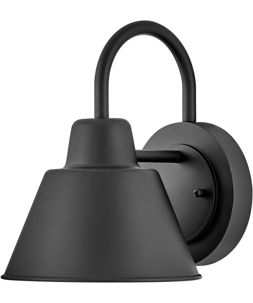 Wes 1-Light Small Gooseneck Barn Light in Black - Image 4