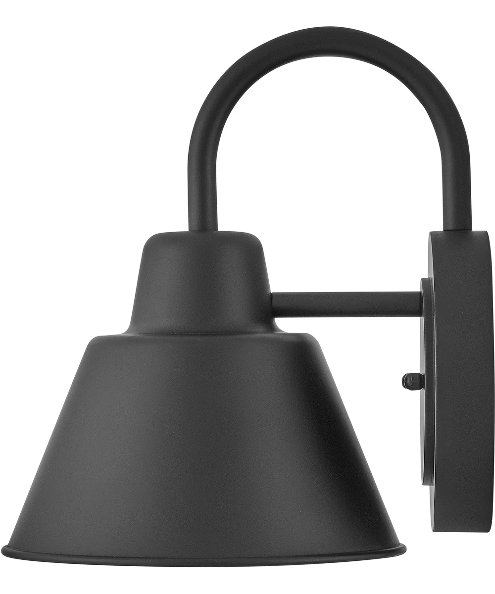 Wes 1-Light Small Gooseneck Barn Light in Black - Image 5
