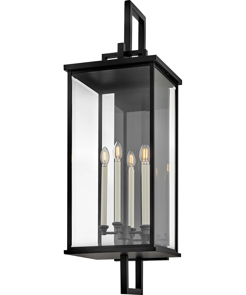 Weymouth 4-Light Extra Large Wall Mount Lantern in Black - Image 5