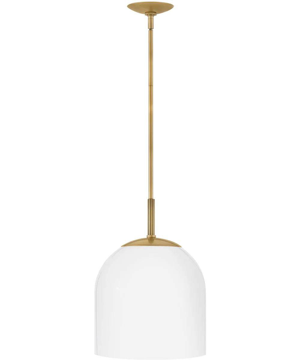Willa 1-Light Medium Convertible Pendant in Heritage Brass - Image 2