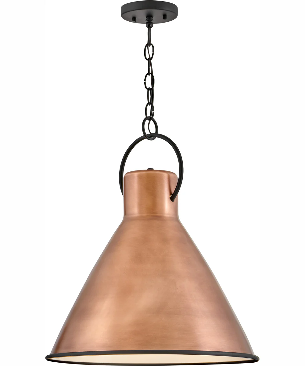 Winnie 1-Light Medium Pendant in Antique Copper - Image 3