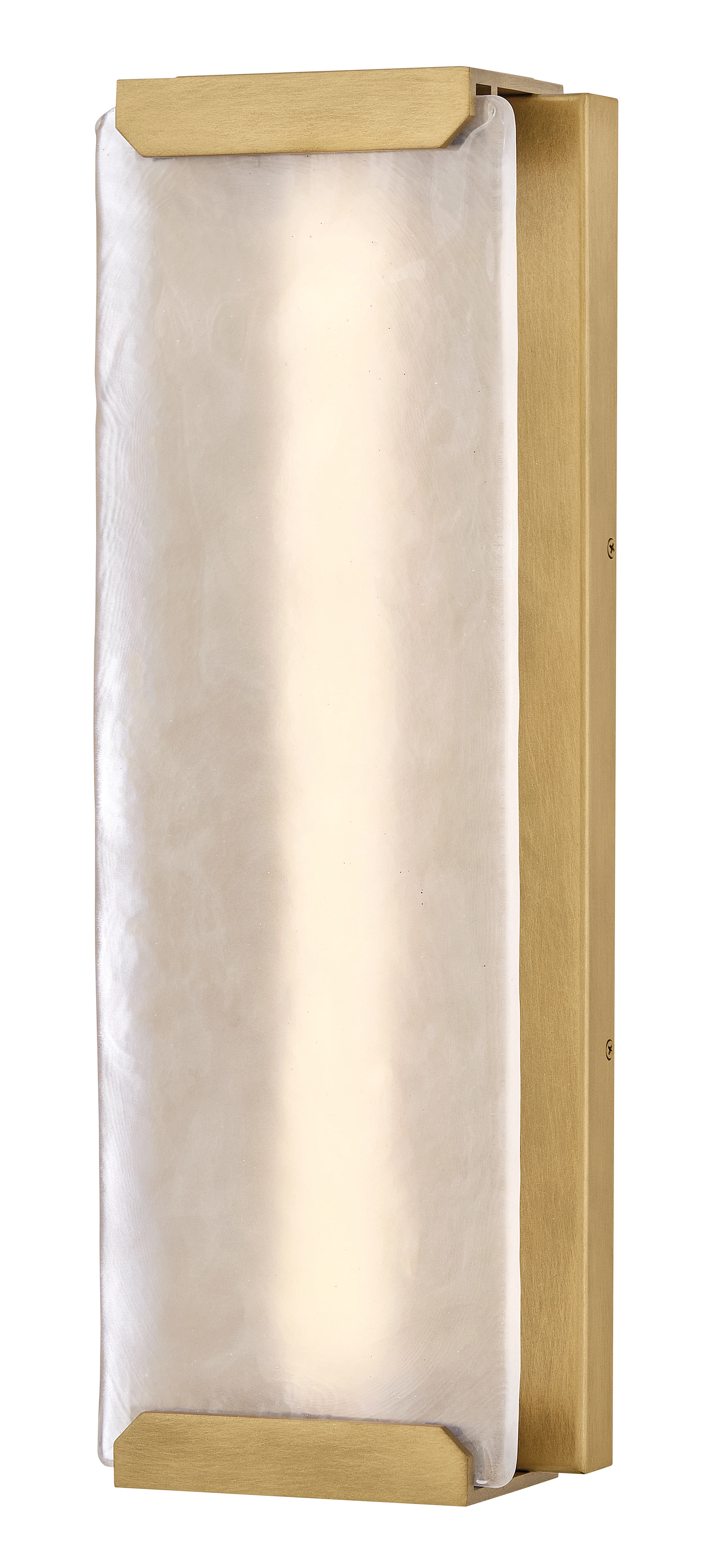 Zayde LED-Light Large Wall Mount Lantern in Heritage Brass