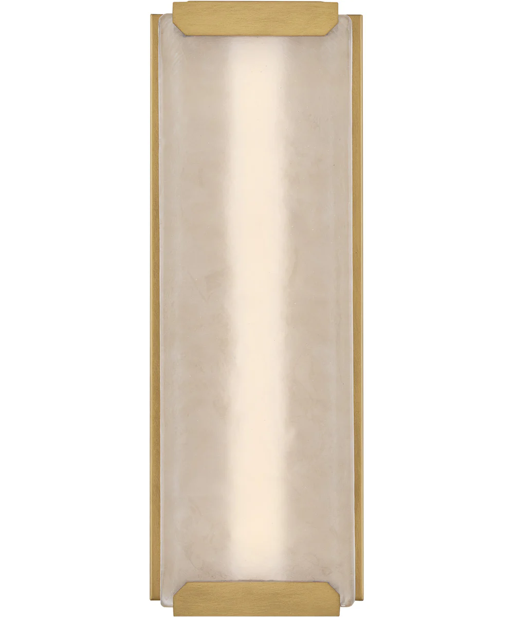 Zayde LED-Light Large Wall Mount Lantern in Heritage Brass - Image 3