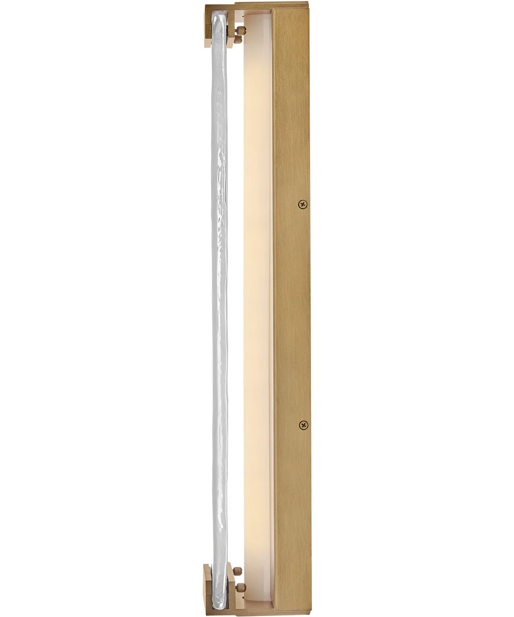 Zayde LED-Light Large Wall Mount Lantern in Heritage Brass - Image 5