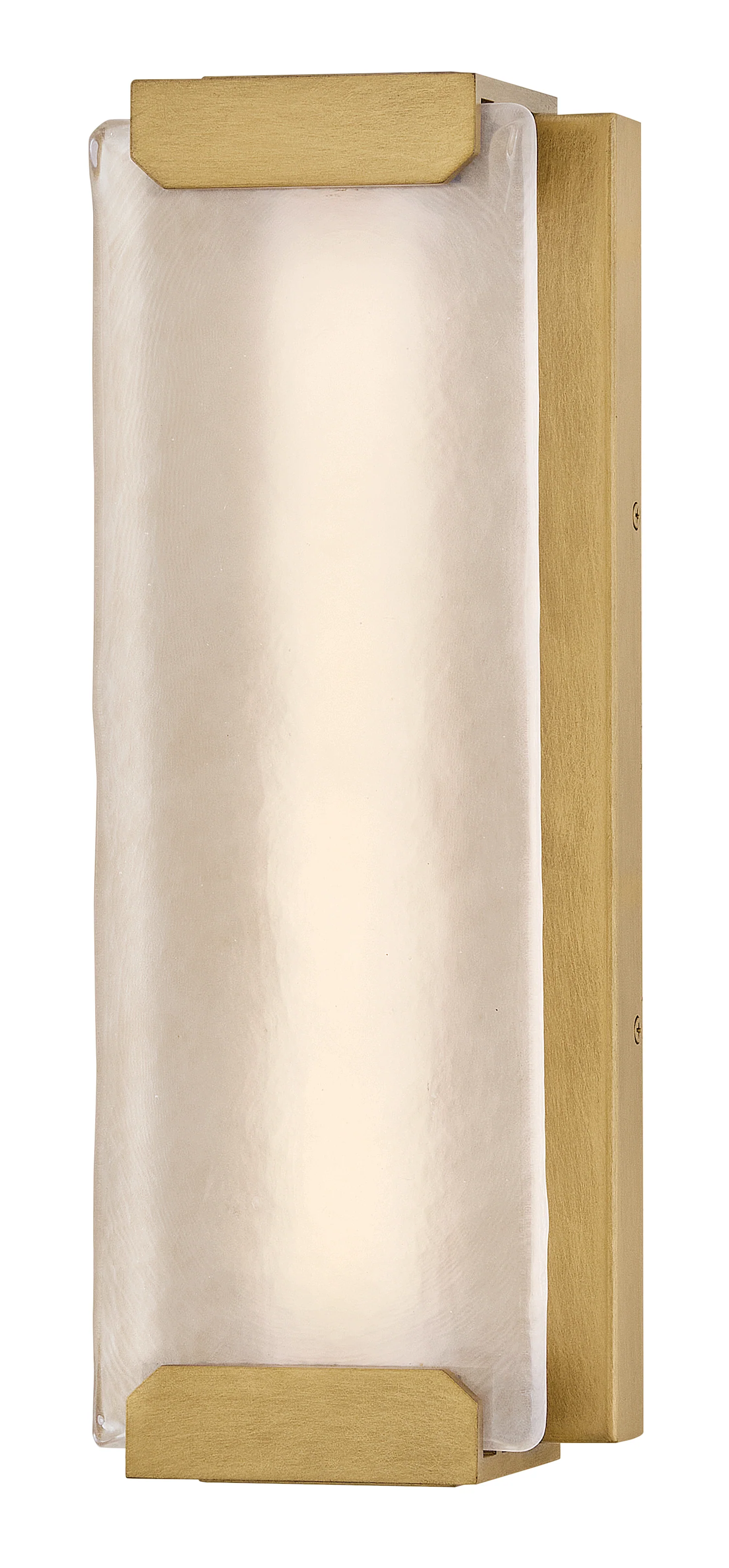 Zayde LED-Light Medium Wall Mount Lantern in Heritage Brass