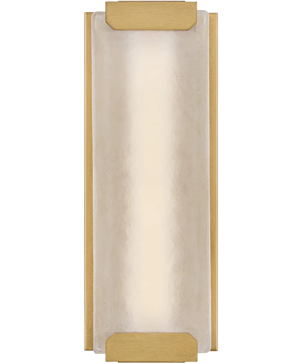 Zayde LED-Light Medium Wall Mount Lantern in Heritage Brass - Image 3