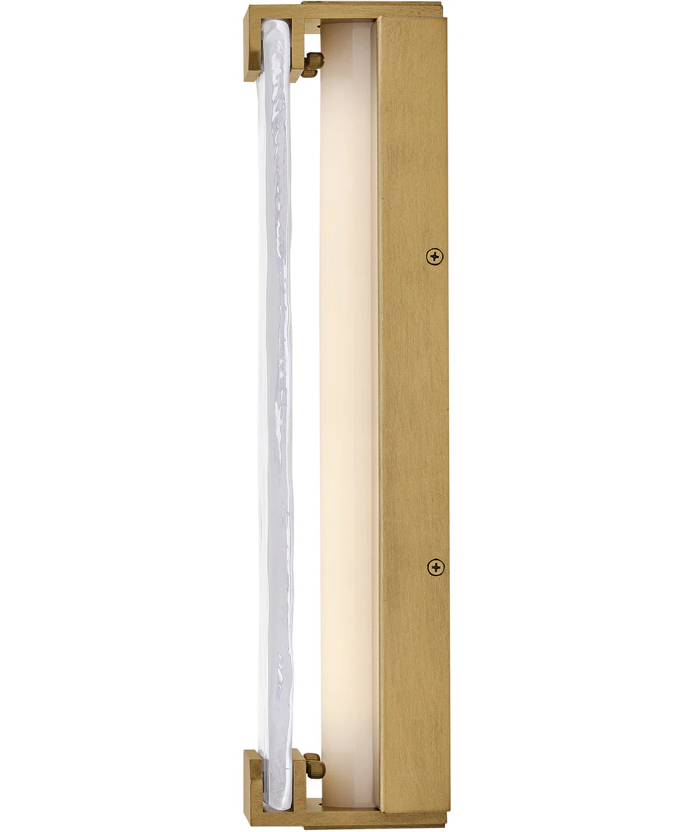Zayde LED-Light Medium Wall Mount Lantern in Heritage Brass - Image 5