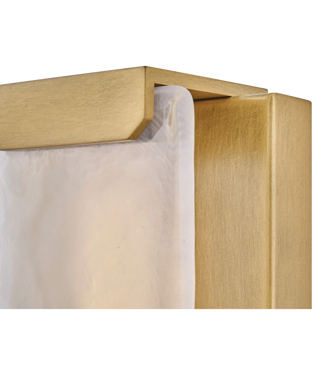Zayde LED-Light Medium Wall Mount Lantern in Heritage Brass - Image 6