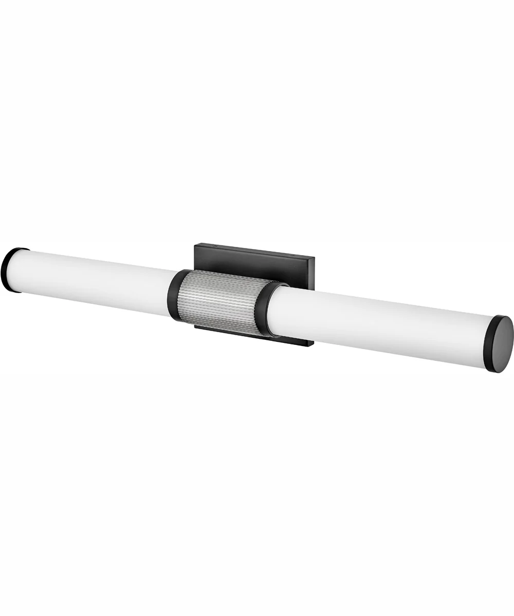 Zevi LED-Light Large LED Vanity in Black with Chrome accents - Image 4