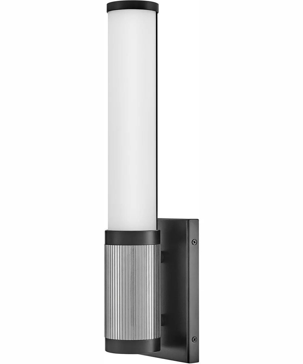 Zevi LED-Light Small LED Vanity in Black with Chrome accents