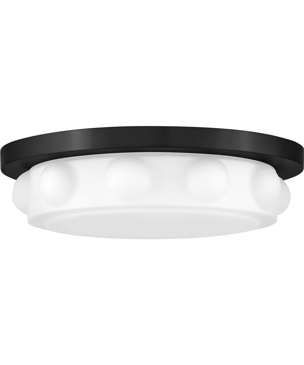 Zoey LED-Light Medium LED Flush Mount in Black - Image 2
