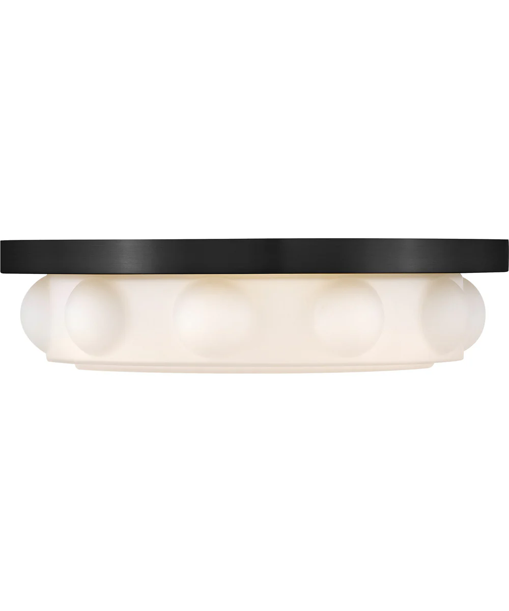 Zoey LED-Light Medium LED Flush Mount in Black - Image 3