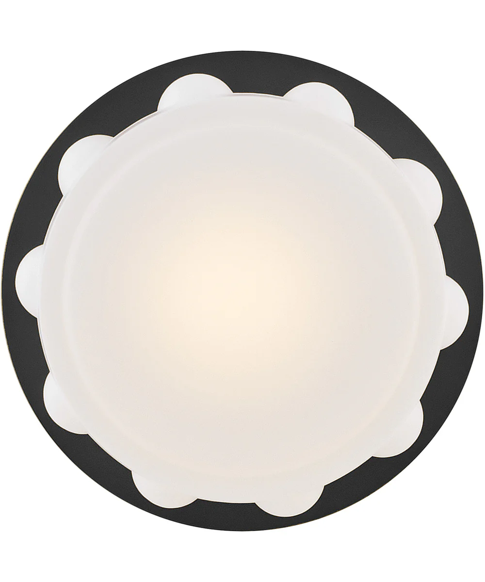 Zoey LED-Light Medium LED Flush Mount in Black - Image 4