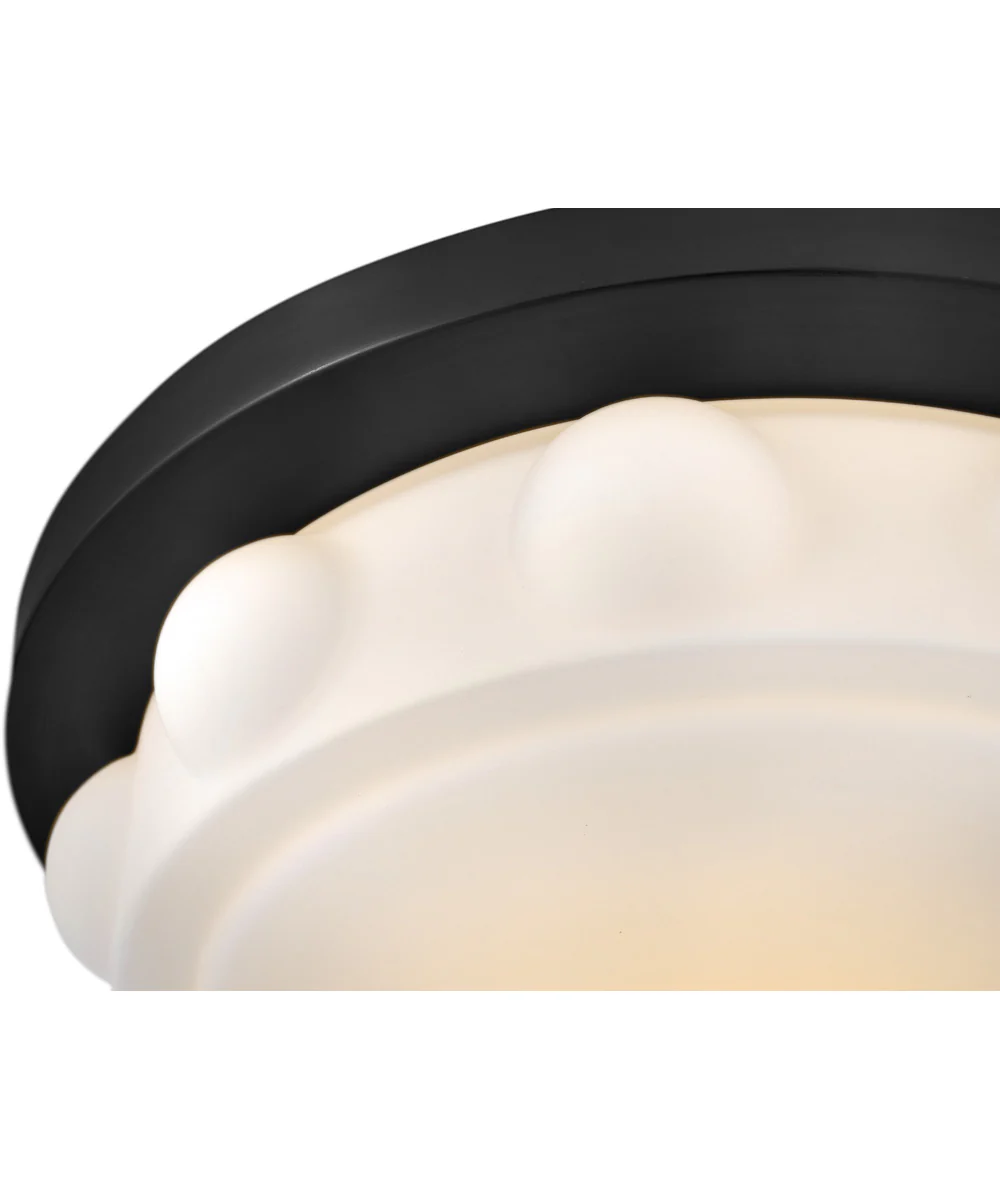 Zoey LED-Light Medium LED Flush Mount in Black - Image 5