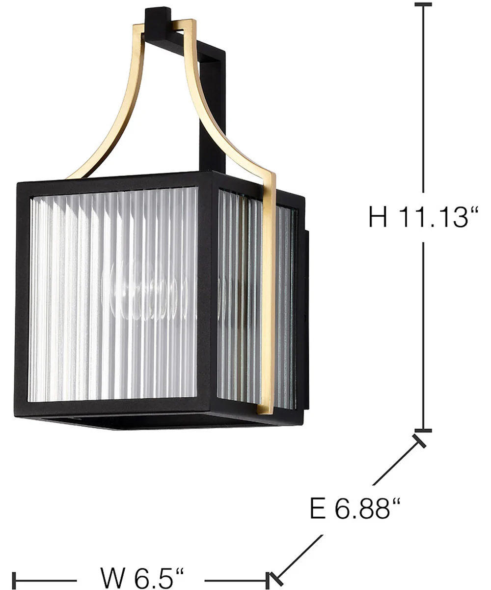 Holden 1-Light Outdoor Black / Gold - Image 11