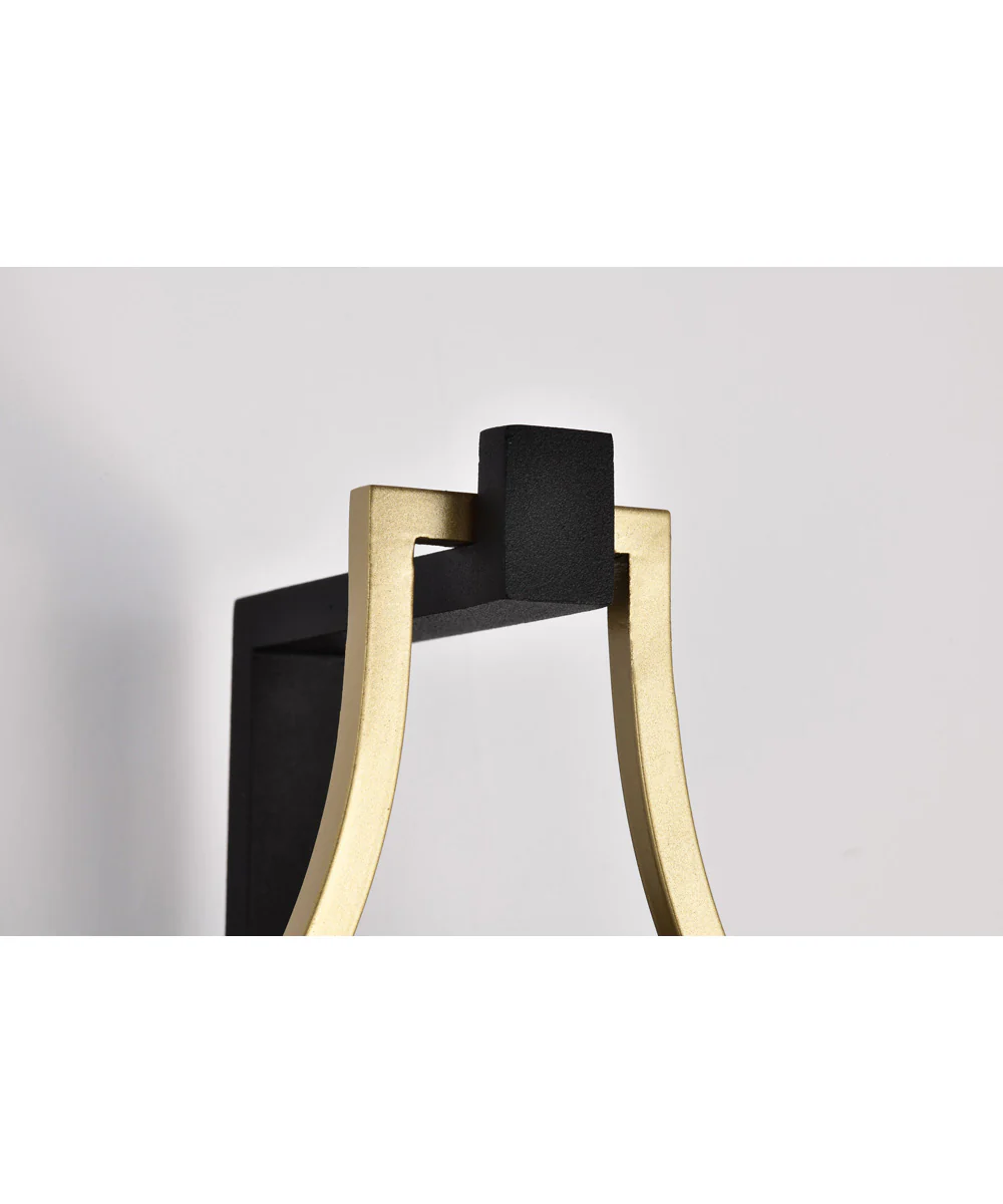 Holden 1-Light Outdoor Black / Gold - Image 8