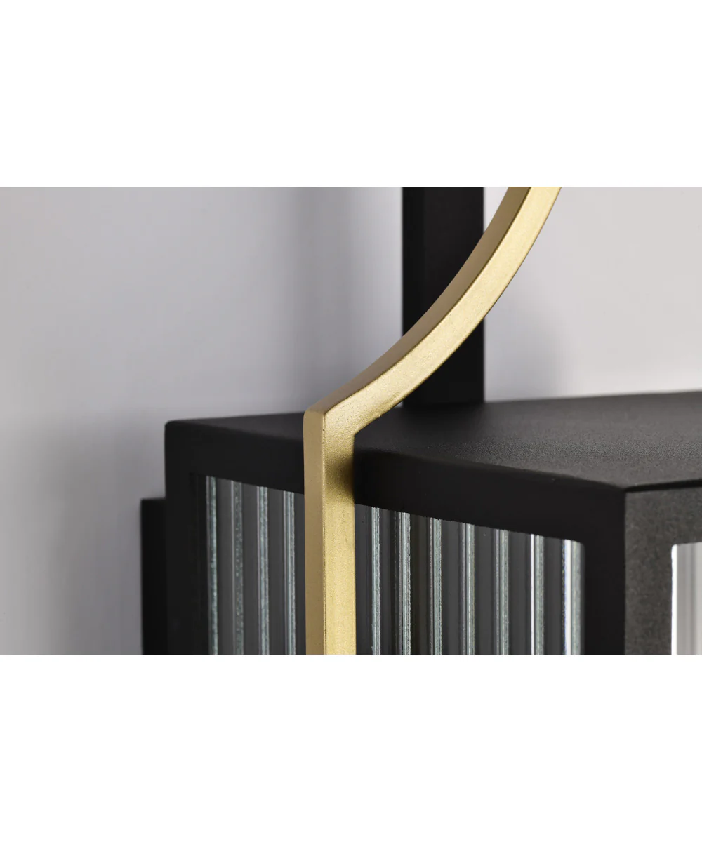 Holden 1-Light Outdoor Black / Gold - Image 9