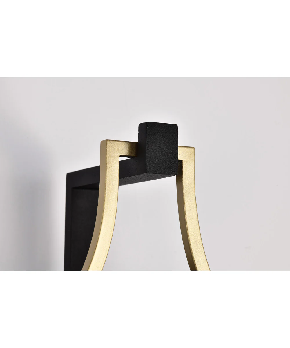 Holden 1-Light Outdoor Black / Gold - Image 9