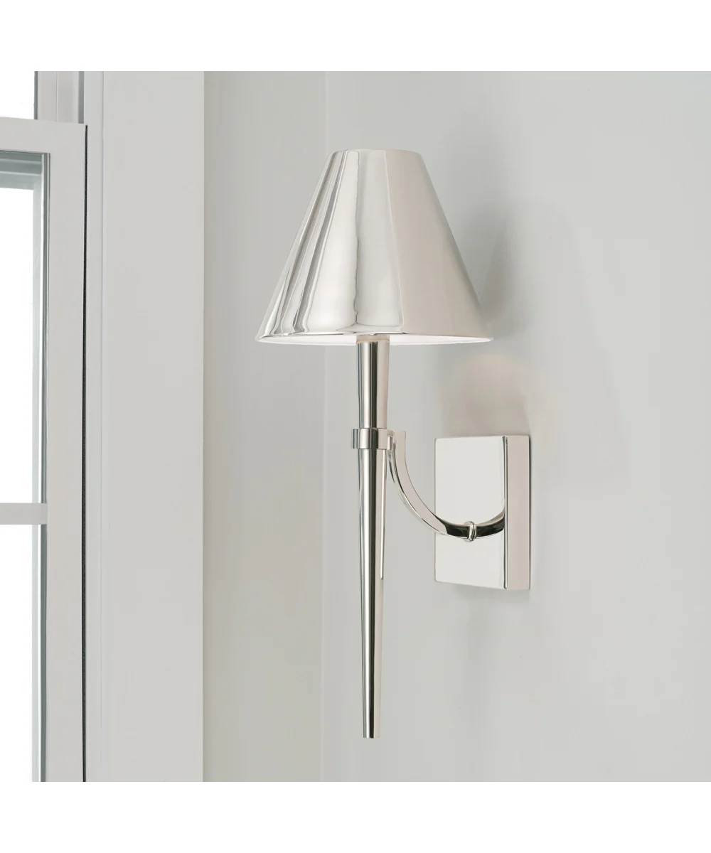Holden 1-Light Sconce Polished Nickel - Image 2