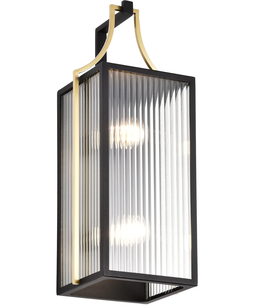 Holden 2-Light Outdoor Black / Gold - Image 6