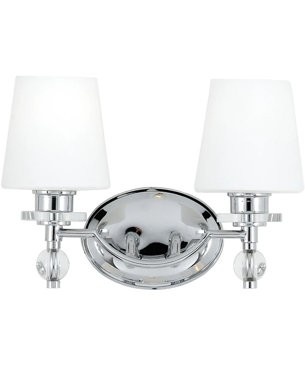 Hollister Medium 2-light Bath Light Polished Chrome - Image 2